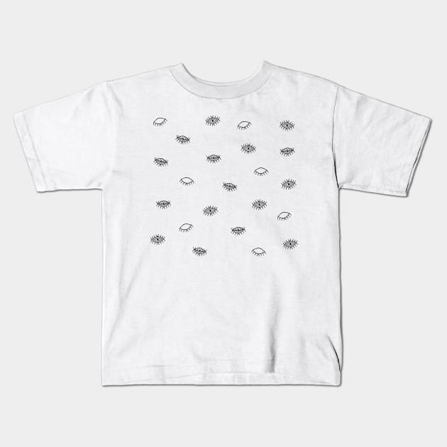 Eye pattern Kids T-Shirt by Tati_Alecrim